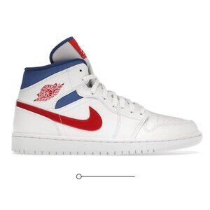 Jordan 1 Mid White Red Royal (Women's)